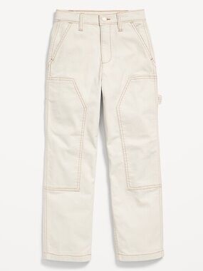 Old Navy 12P Cream Off White Utility Baggy Carpenter Chino Pants